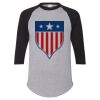 Unisex Three-Quarter Raglan Sleeve Baseball Jersey T-Shirt Thumbnail