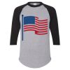 Unisex Three-Quarter Raglan Sleeve Baseball Jersey T-Shirt Thumbnail