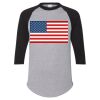 Unisex Three-Quarter Raglan Sleeve Baseball Jersey T-Shirt Thumbnail