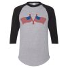 Unisex Three-Quarter Raglan Sleeve Baseball Jersey T-Shirt Thumbnail