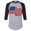 Unisex Three-Quarter Raglan Sleeve Baseball Jersey T-Shirt Thumbnail