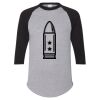 Unisex Three-Quarter Raglan Sleeve Baseball Jersey T-Shirt Thumbnail