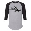 Unisex Three-Quarter Raglan Sleeve Baseball Jersey T-Shirt Thumbnail