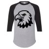 Unisex Three-Quarter Raglan Sleeve Baseball Jersey T-Shirt Thumbnail