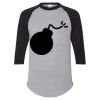 Unisex Three-Quarter Raglan Sleeve Baseball Jersey T-Shirt Thumbnail
