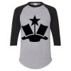 Unisex Three-Quarter Raglan Sleeve Baseball Jersey T-Shirt Thumbnail