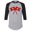 Unisex Three-Quarter Raglan Sleeve Baseball Jersey T-Shirt Thumbnail