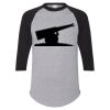 Unisex Three-Quarter Raglan Sleeve Baseball Jersey T-Shirt Thumbnail