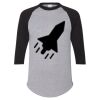 Unisex Three-Quarter Raglan Sleeve Baseball Jersey T-Shirt Thumbnail