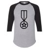 Unisex Three-Quarter Raglan Sleeve Baseball Jersey T-Shirt Thumbnail