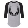 Unisex Three-Quarter Raglan Sleeve Baseball Jersey T-Shirt Thumbnail