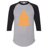 Unisex Three-Quarter Raglan Sleeve Baseball Jersey T-Shirt Thumbnail