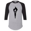Unisex Three-Quarter Raglan Sleeve Baseball Jersey T-Shirt Thumbnail