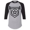 Unisex Three-Quarter Raglan Sleeve Baseball Jersey T-Shirt Thumbnail