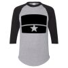 Unisex Three-Quarter Raglan Sleeve Baseball Jersey T-Shirt Thumbnail