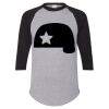 Unisex Three-Quarter Raglan Sleeve Baseball Jersey T-Shirt Thumbnail