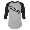 Unisex Three-Quarter Raglan Sleeve Baseball Jersey T-Shirt Thumbnail