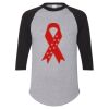 Unisex Three-Quarter Raglan Sleeve Baseball Jersey T-Shirt Thumbnail