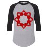 Unisex Three-Quarter Raglan Sleeve Baseball Jersey T-Shirt Thumbnail