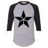 Unisex Three-Quarter Raglan Sleeve Baseball Jersey T-Shirt Thumbnail