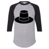 Unisex Three-Quarter Raglan Sleeve Baseball Jersey T-Shirt Thumbnail