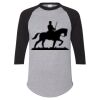Unisex Three-Quarter Raglan Sleeve Baseball Jersey T-Shirt Thumbnail