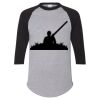 Unisex Three-Quarter Raglan Sleeve Baseball Jersey T-Shirt Thumbnail
