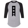 Unisex Three-Quarter Raglan Sleeve Baseball Jersey T-Shirt Thumbnail