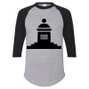Unisex Three-Quarter Raglan Sleeve Baseball Jersey T-Shirt Thumbnail