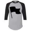 Unisex Three-Quarter Raglan Sleeve Baseball Jersey T-Shirt Thumbnail