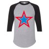Unisex Three-Quarter Raglan Sleeve Baseball Jersey T-Shirt Thumbnail