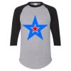 Unisex Three-Quarter Raglan Sleeve Baseball Jersey T-Shirt Thumbnail