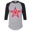 Unisex Three-Quarter Raglan Sleeve Baseball Jersey T-Shirt Thumbnail