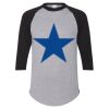 Unisex Three-Quarter Raglan Sleeve Baseball Jersey T-Shirt Thumbnail