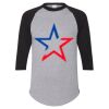 Unisex Three-Quarter Raglan Sleeve Baseball Jersey T-Shirt Thumbnail