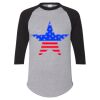 Unisex Three-Quarter Raglan Sleeve Baseball Jersey T-Shirt Thumbnail
