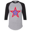 Unisex Three-Quarter Raglan Sleeve Baseball Jersey T-Shirt Thumbnail