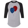 Unisex Three-Quarter Raglan Sleeve Baseball Jersey T-Shirt Thumbnail