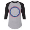 Unisex Three-Quarter Raglan Sleeve Baseball Jersey T-Shirt Thumbnail