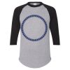 Unisex Three-Quarter Raglan Sleeve Baseball Jersey T-Shirt Thumbnail
