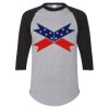 Unisex Three-Quarter Raglan Sleeve Baseball Jersey T-Shirt Thumbnail