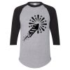 Unisex Three-Quarter Raglan Sleeve Baseball Jersey T-Shirt Thumbnail