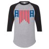 Unisex Three-Quarter Raglan Sleeve Baseball Jersey T-Shirt Thumbnail