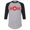 Unisex Three-Quarter Raglan Sleeve Baseball Jersey T-Shirt Thumbnail