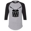 Unisex Three-Quarter Raglan Sleeve Baseball Jersey T-Shirt Thumbnail