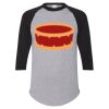 Unisex Three-Quarter Raglan Sleeve Baseball Jersey T-Shirt Thumbnail