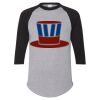 Unisex Three-Quarter Raglan Sleeve Baseball Jersey T-Shirt Thumbnail