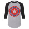 Unisex Three-Quarter Raglan Sleeve Baseball Jersey T-Shirt Thumbnail