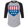 Unisex Three-Quarter Raglan Sleeve Baseball Jersey T-Shirt Thumbnail