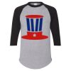 Unisex Three-Quarter Raglan Sleeve Baseball Jersey T-Shirt Thumbnail